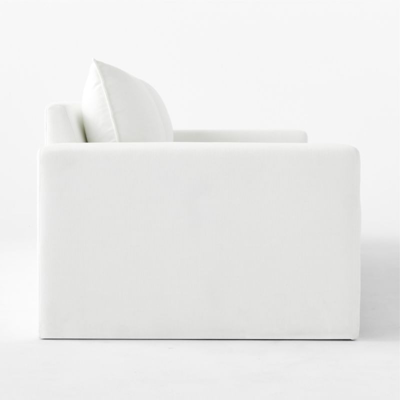 Camden 101" White Performance Fabric Sofa - image 10 of 12