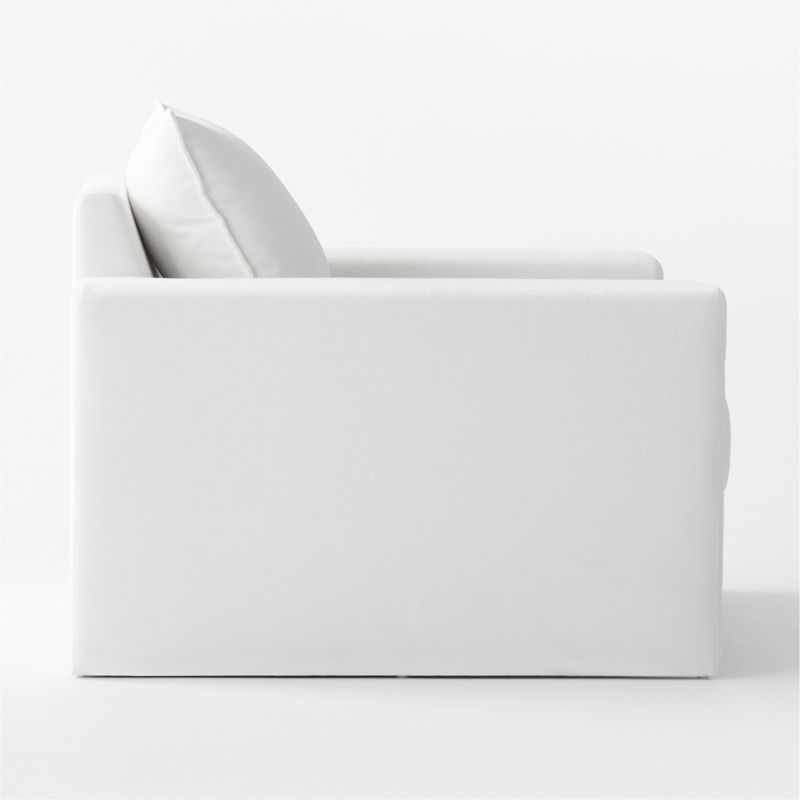 Camden White Performance Fabric Accent Chair - image 6 of 9