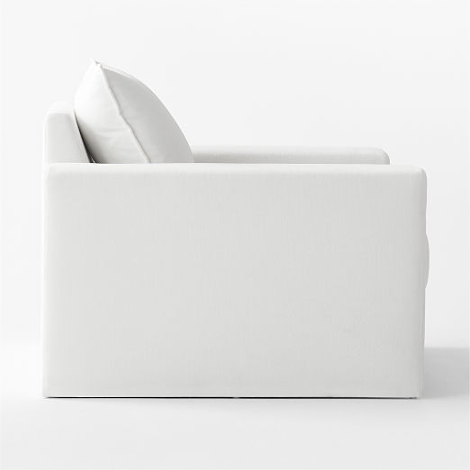 Camden White Performance Fabric Accent Chair