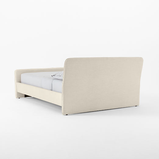 Camerano Cream Upholstered Queen Sleigh Bed