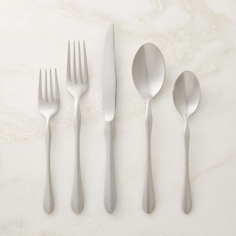 View Cameron 20-Piece Polished Stainless Steel Flatware Set details