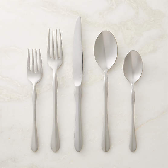Cameron 20-Piece Polished Stainless Steel Flatware Set