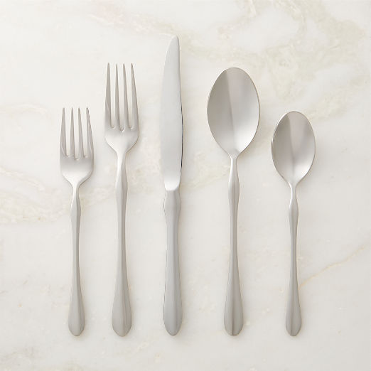 Cameron 20-Piece Polished Stainless Steel Flatware Set