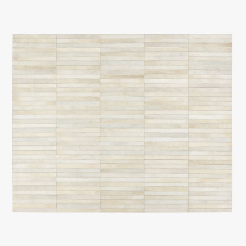 Camilia Patchwork Ivory Hide Area Rug 8'x10' - image 0 of 5