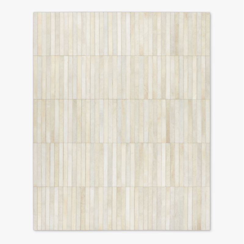 Camilia Patchwork Ivory Hide Area Rug 5'x8' - image 0 of 5