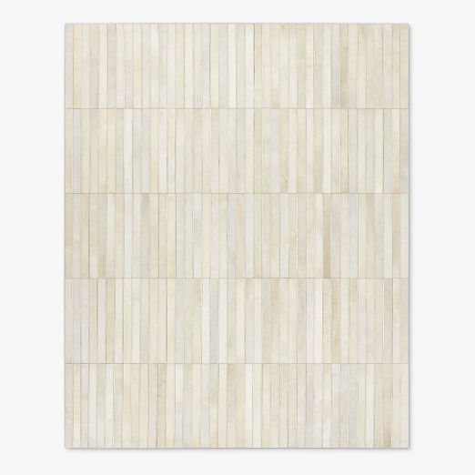 Camilia Patchwork Hide Ivory Area Rug