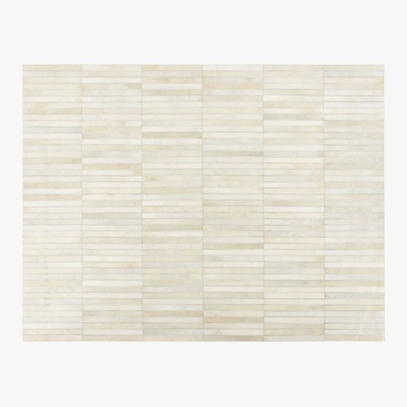 Camilia Patchwork Ivory Hide Area Rug 9'x12' - image 0 of 5