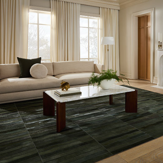 Santoro 53" Rectangular White Quartz Coffee Table