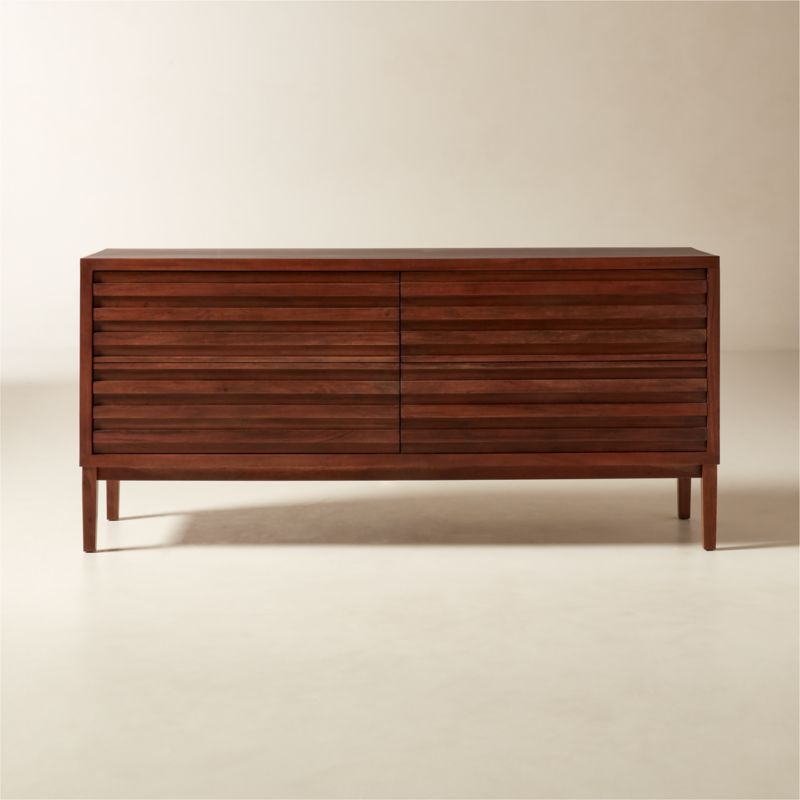 View Campo 4-Drawer Acacia Wood Dresser details