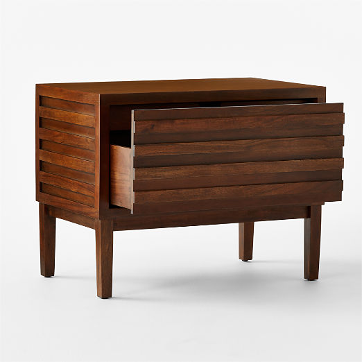 Campo 2-Drawer Acacia Wood Nightstand