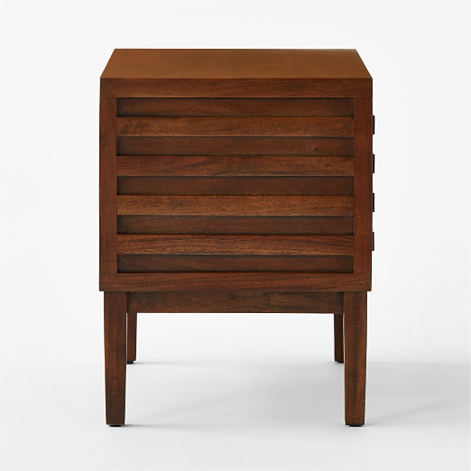 Campo 2-Drawer Acacia Wood Nightstand