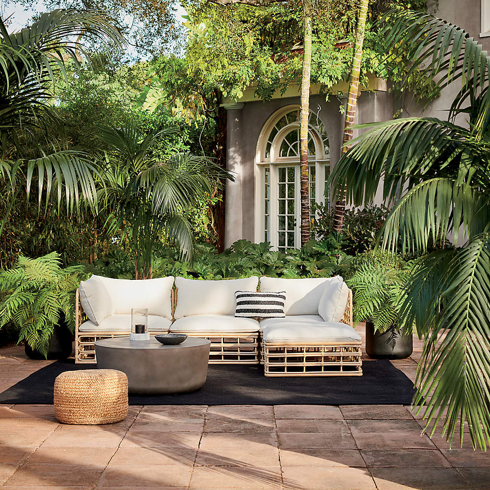 Cb2 outdoor hot sale pouf