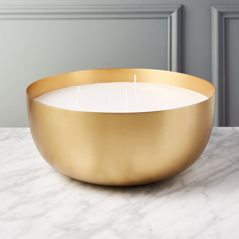 View Large Brass Candle Bowl details