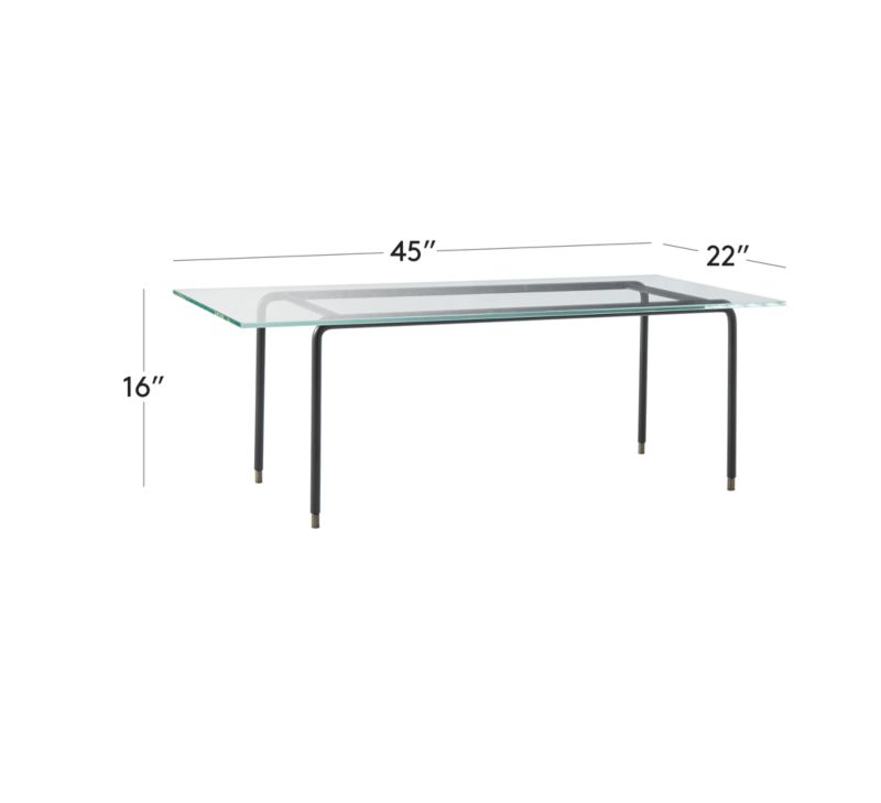 Cane Glass Coffee Table + Reviews | CB2