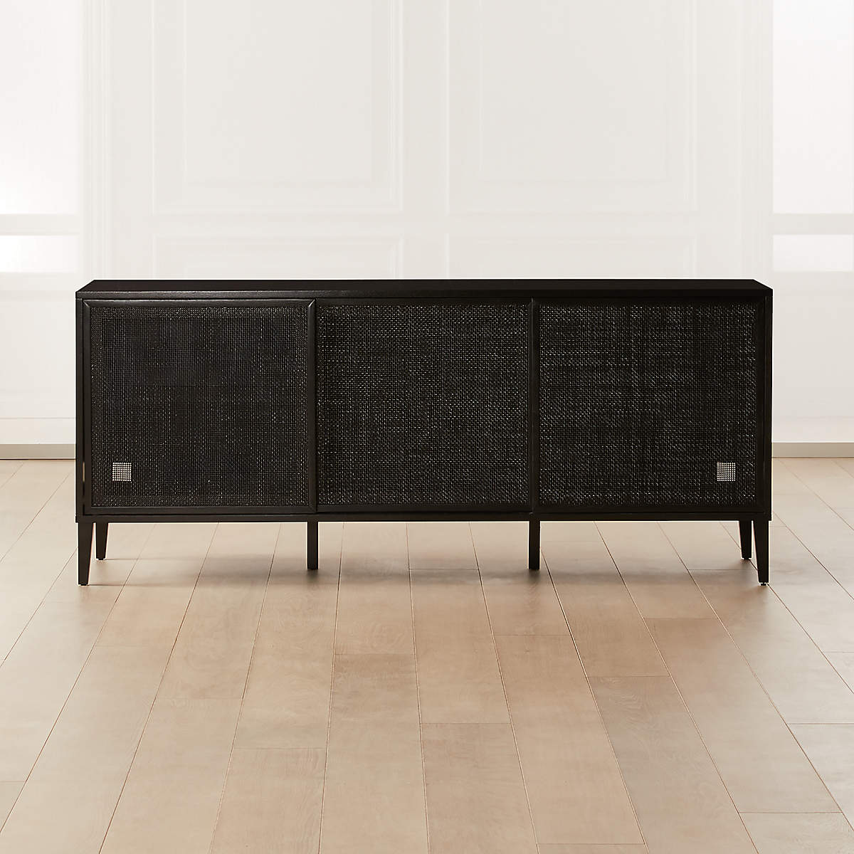 Canna Cane Black Credenza + Reviews CB2