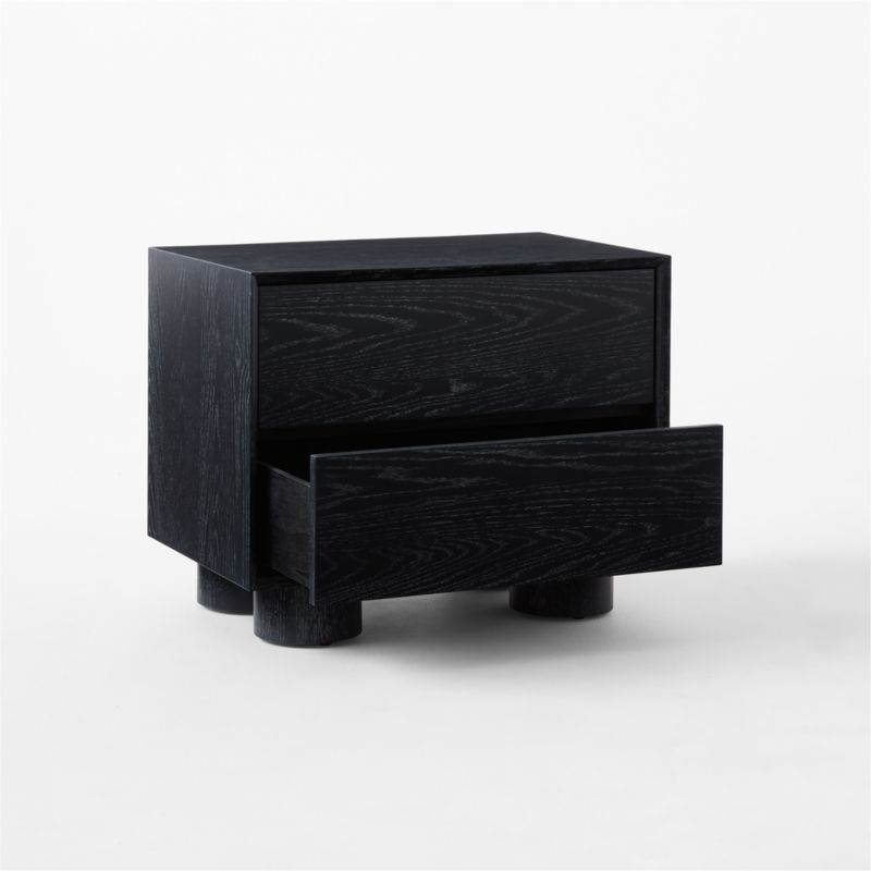 Cantar Cerused Black Oak Nightstand - image 7 of 12