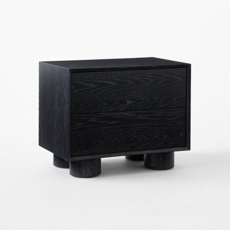 Cantar Cerused Black Oak Nightstand - image 6 of 12