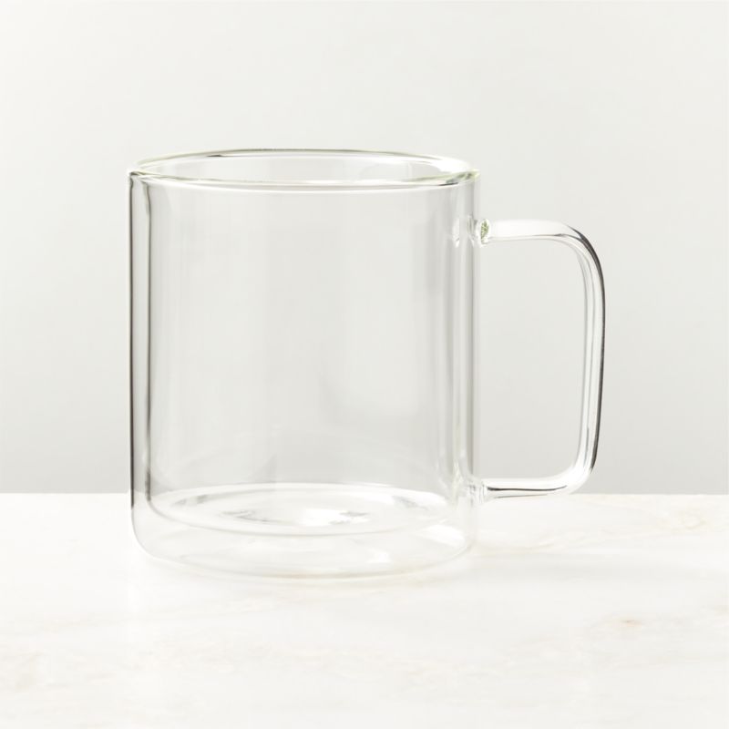 Cantina Modern Glass Coffee Mug Set of 4 + Reviews, CB2