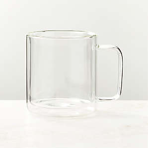 Gorgeous Tall Clear Glass With Handle - Modern Design - 3 pc
