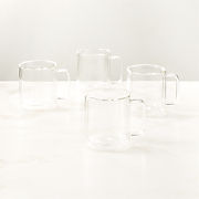 Cantina Glass Coffee Mug Set of 4