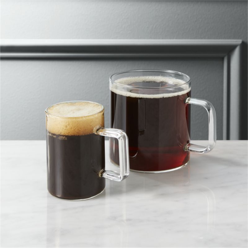 Cantina Modern Glass Coffee Mug + Reviews | CB2