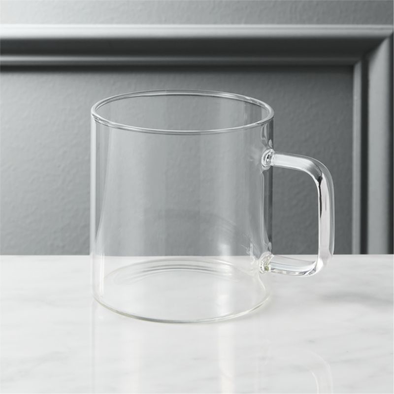 Cantina Modern Glass Coffee Mug + Reviews | CB2