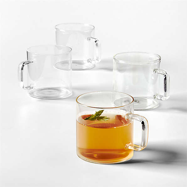 Mug - Coffee or Tea - Clear Square Glass – Rose & Flair Lifestyle