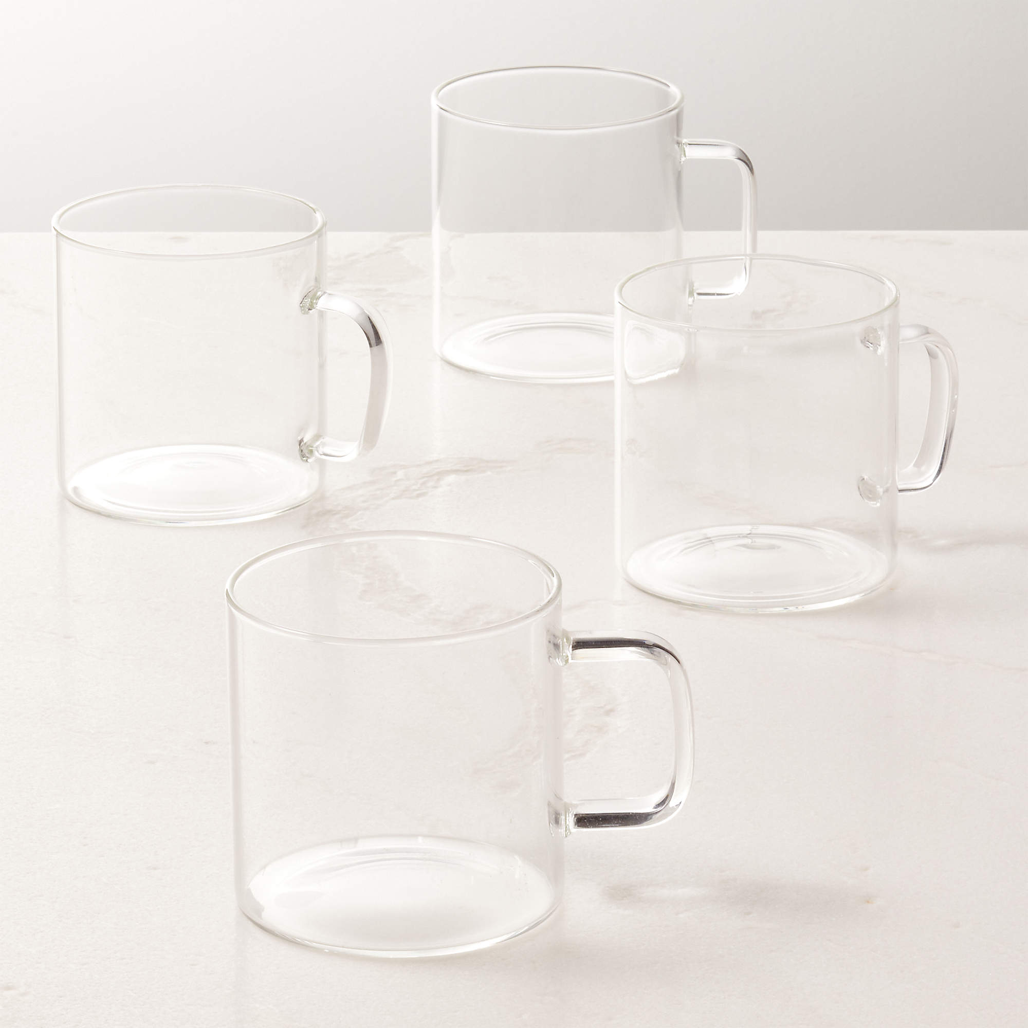 Cantina Glass Coffee Mug Set of 4