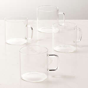 Contemporary Home Living Set of 12 Clear Glass Irish Coffee Mug 8