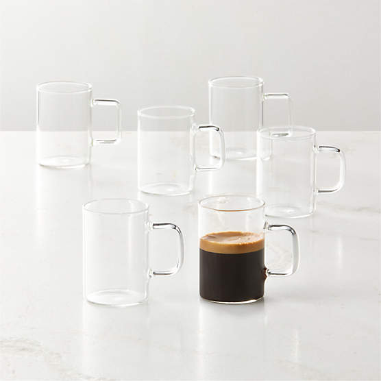 Cantina Clear Glass Espresso Cup Set of 6