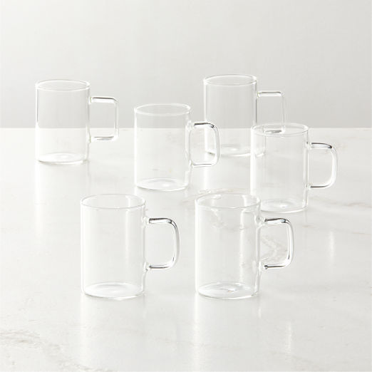 Cantina Clear Glass Espresso Cup Set of 6