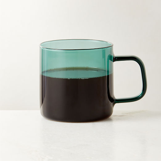 Cantina Green Glass Coffee Mug 10oz