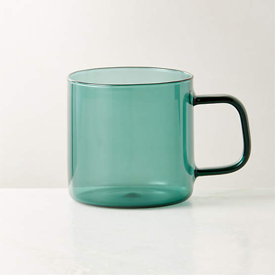 Cantina Green Glass Coffee Mug by Azeeza