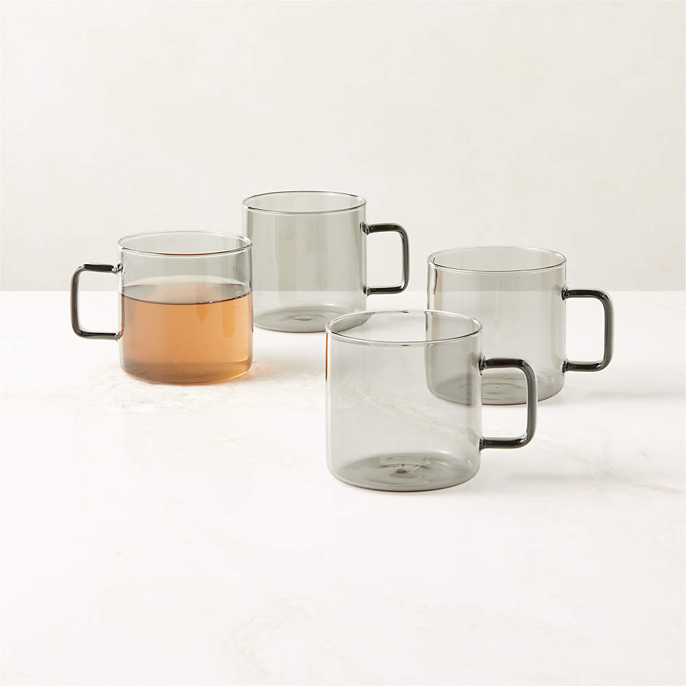 Cantina Modern Smoked Glass Coffee Mug + Reviews