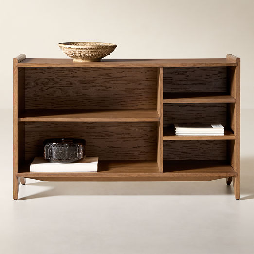 Canyon 48" Oak Wood Bookcase