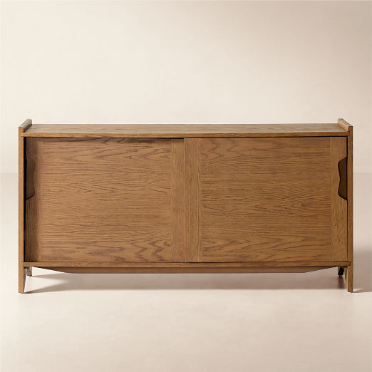 Canyon 60" Oak Wood Media Console