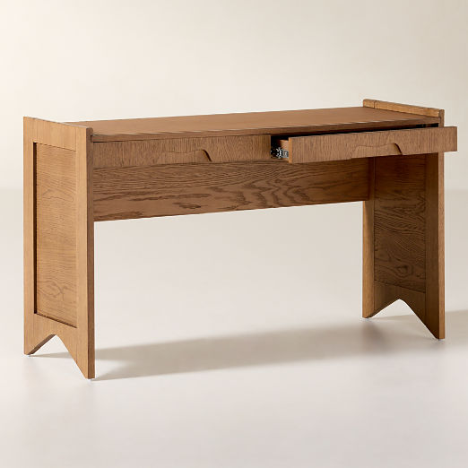 Canyon Oak Wood Storage Desk 51"