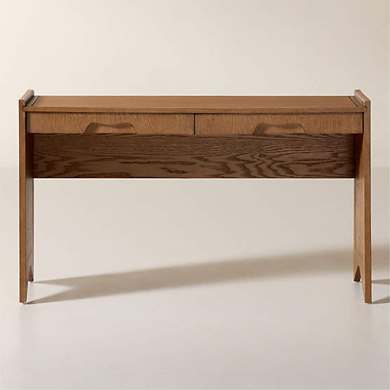 Canyon Oak Wood Storage Desk 51"