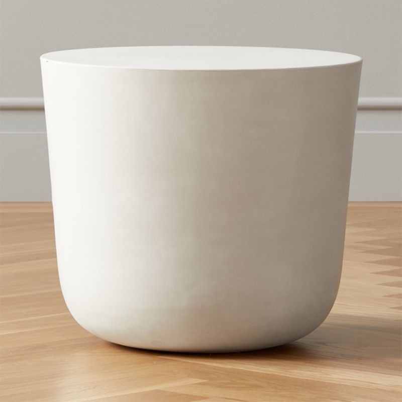 View Cap Ivory Cement Side Table details