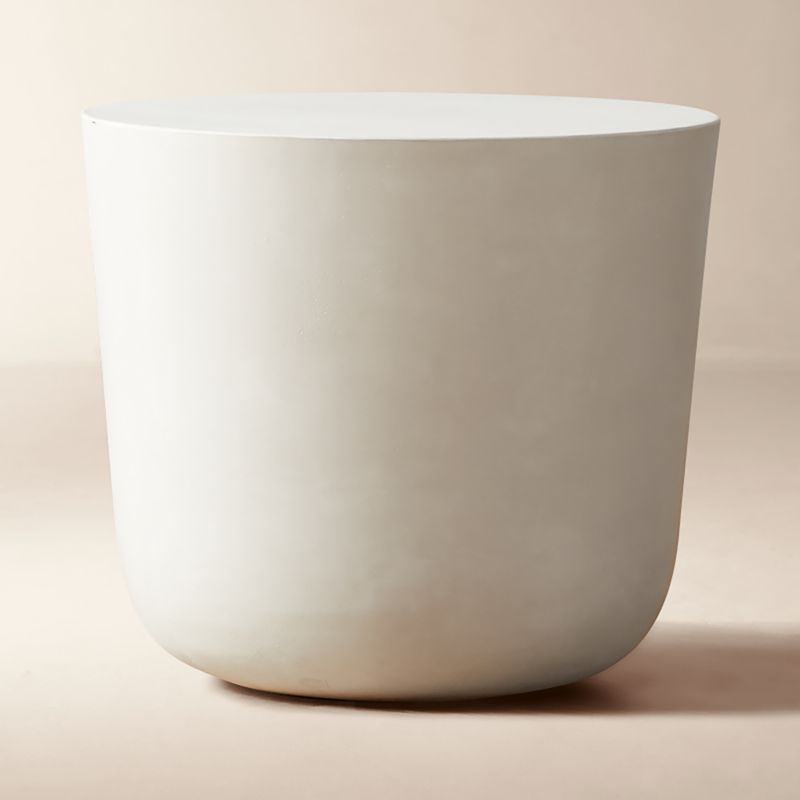 View Cap Ivory Cement Side Table details