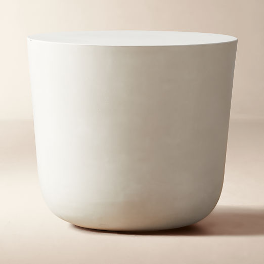 Cap Ivory Cement Side Table