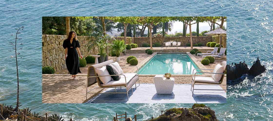 Outdoor furniture design inspired by Cap Moderne | CB2 Style Files