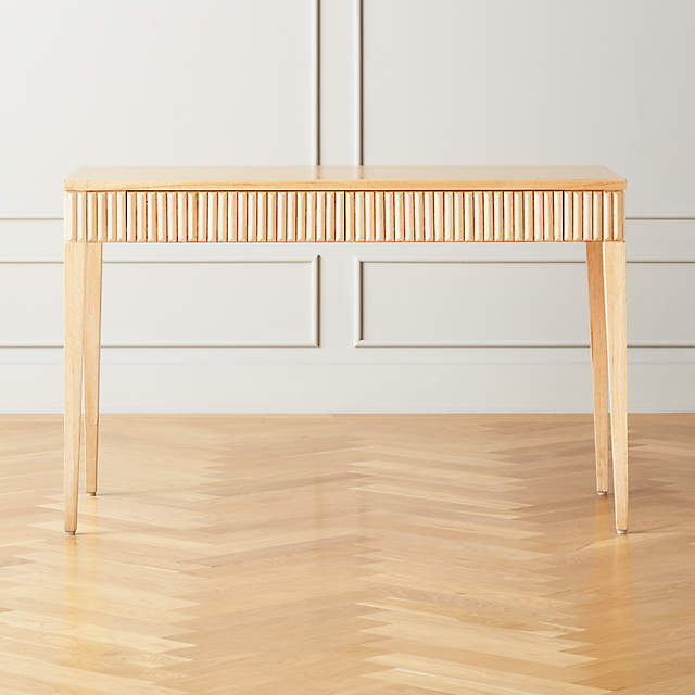 cb2 wood desk