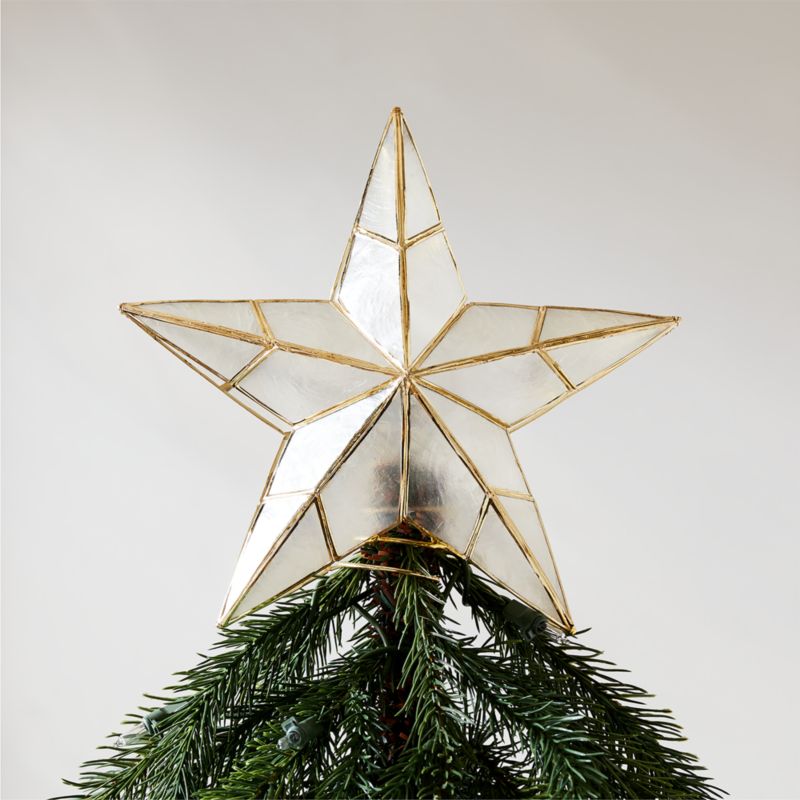 View Capiz Gold Star Christmas Tree Topper details