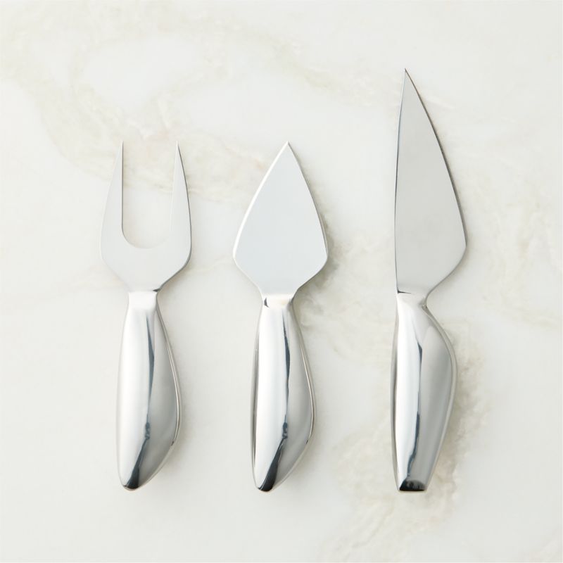 View Capra 3-Piece Stainless Steel Cheese Knives details