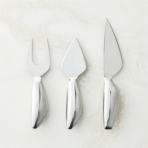 Capra 3-Piece Stainless Steel Cheese Knives