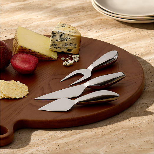 Capra 3-Piece Stainless Steel Cheese Knives