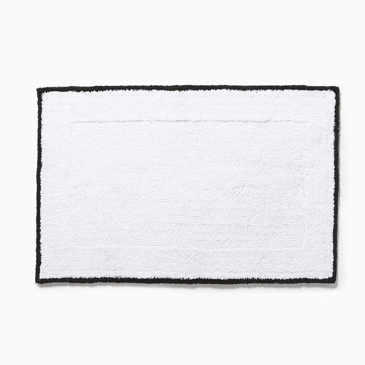 Capri Black/White Bath Mat 24"x36" + Reviews CB2 Canada