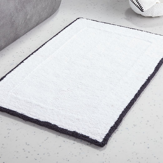 white toilet mat
