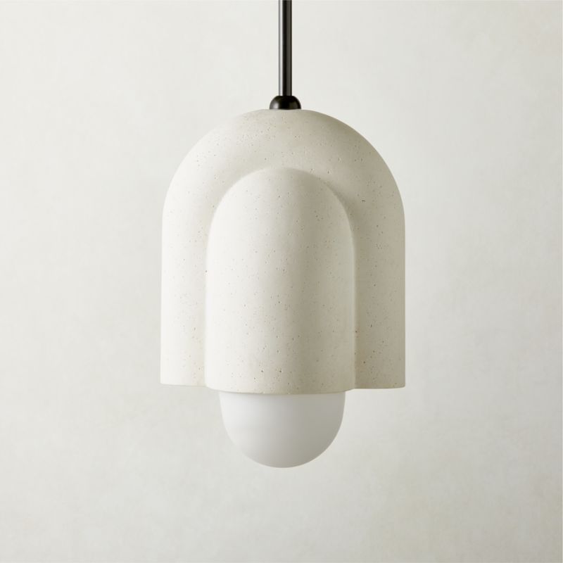 Capricorn Limestone Dome Pendant Light - image 2 of 10